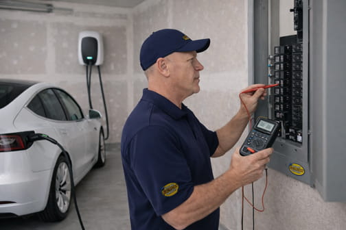 EV charger troubleshooting and repair service