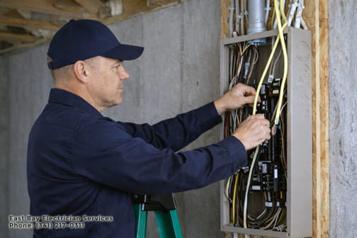 Whole home rewiring replacing outdated wiring
